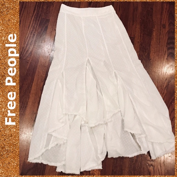 Free People White Eyelet Handkerchief 
